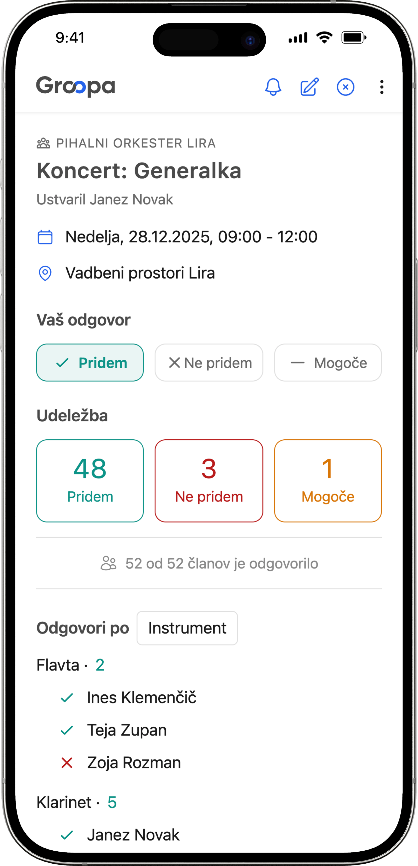 Groopa aplikacija FAQ