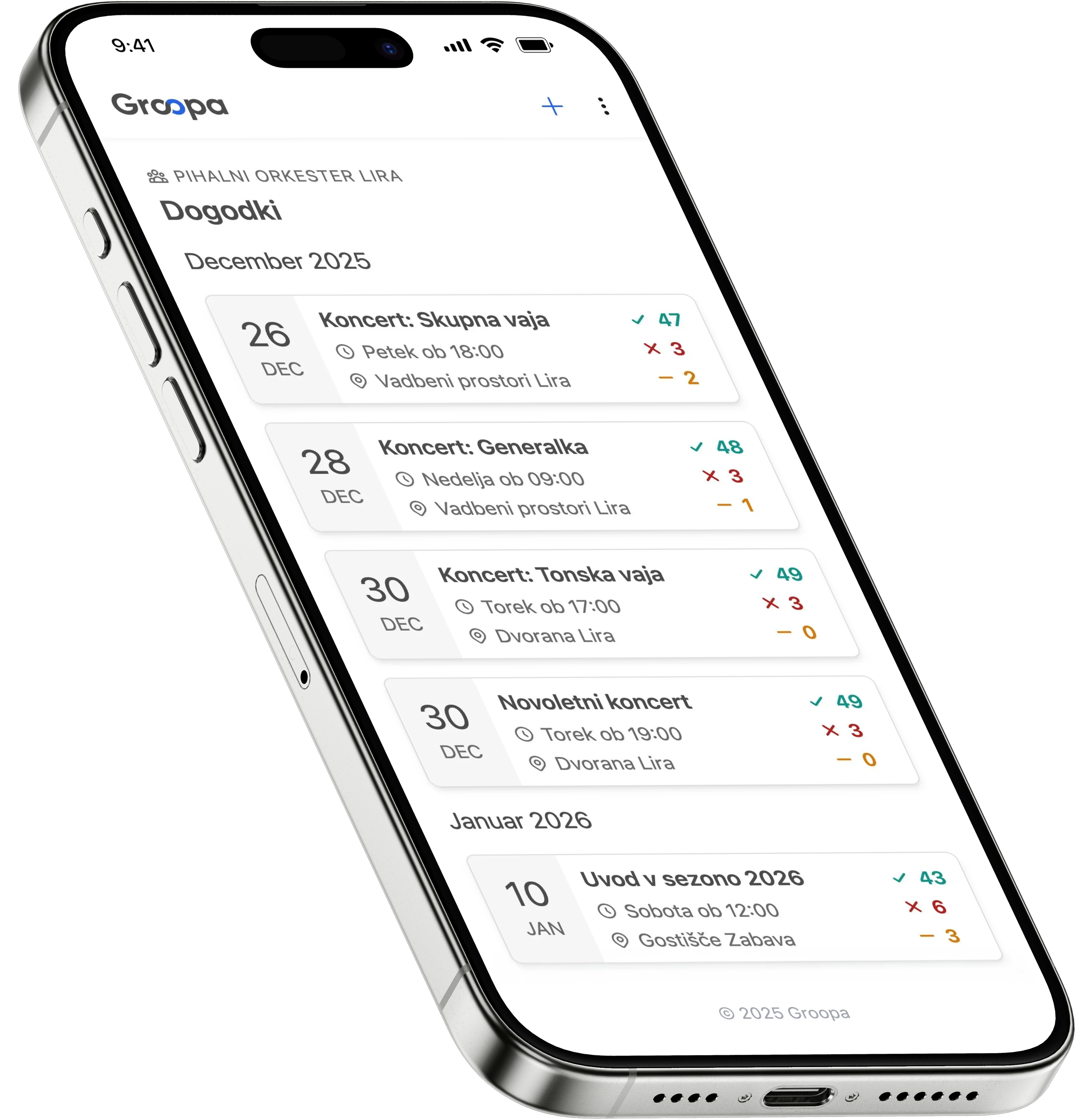 Groopa aplikacija koraki